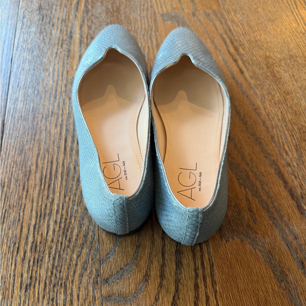 AGL Mimosa Snake Embossed Ballet Flat - Picture 6 of 7